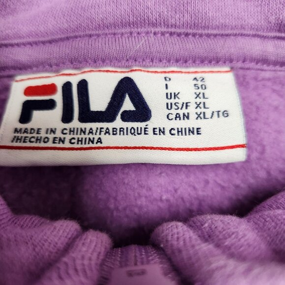 Fila Womens L Tri-Color Quarter Zip Pullover Sweatshirt 4009 - Picture 5 of 9